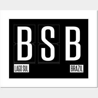 BSB - Lago Sul Airport Code Souvenir or Gift Shirt Apparel Posters and Art